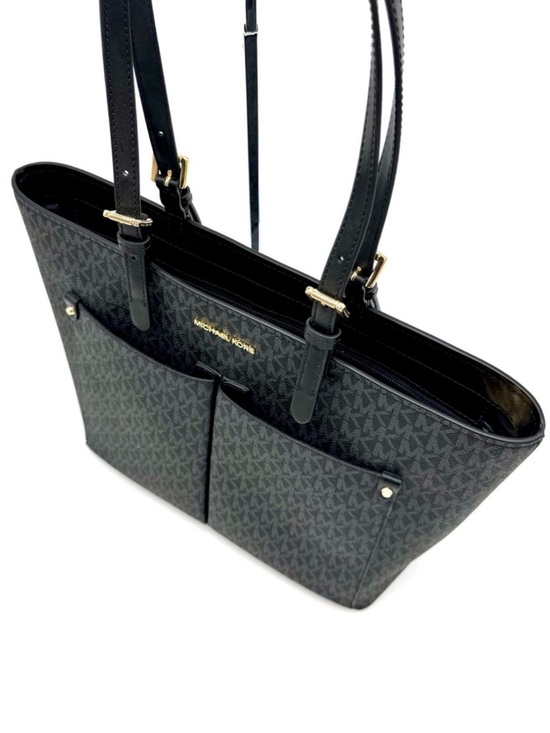 Kors Jet Set Michael Kors Medium Black Purse MICHAEL KORS Jet Set Medium Saffiano Leather Crossbody Bag (black)